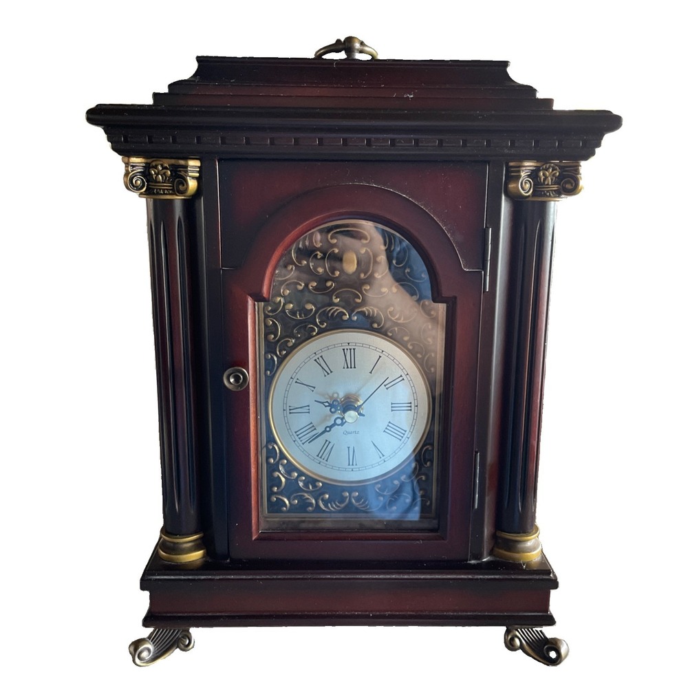 VTG WORKING - 2001 Bombay Company Quartz Movement Mantel Belmont Clock